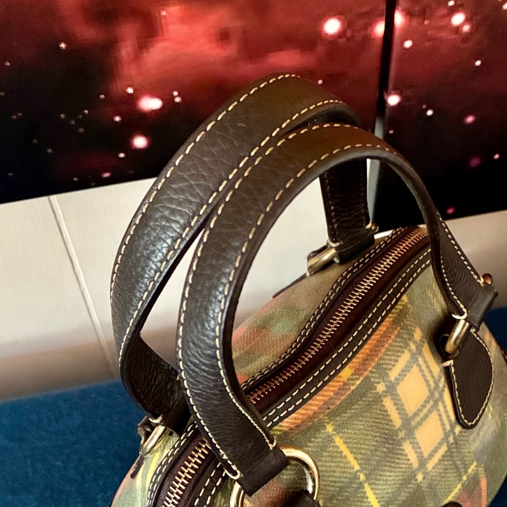 Dooney & Bourke Plaid Satchel - Picture 7 of 11